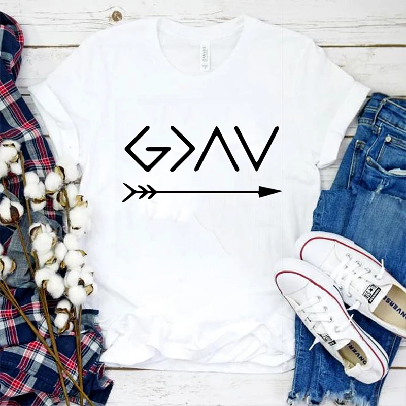 God Is Greater Than The High Lows Harajuku T Shirt Christian Faith Summer Top Plus Size Women 2019 Runway Tshirt Drop Shipping
God Is Greater Than The High Lows Harajuku T Shirt Christian Faith Summer Top Plus Size Women 2019 Runway Tshirt Drop Shipping
