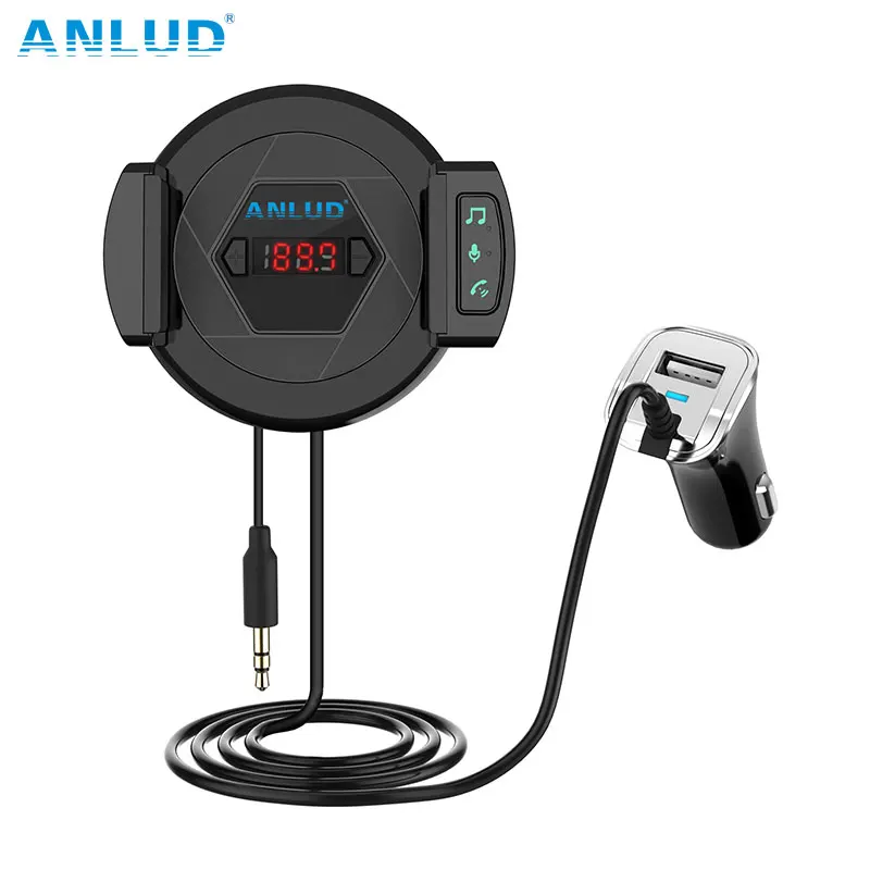ANLUD Handsfree Bluetooth Car Kit Bluetooth Aux Hands Free Car Kit Music Player with Car Phone Holder USB Charger FM Transmitter
ANLUD Handsfree Bluetooth Car Kit Bluetooth Aux Hands Free Car Kit Music Player with Car Phone Holder USB Charger FM Transmitter