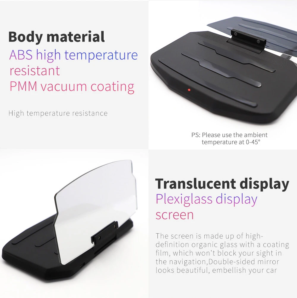 Car HUD 10W Wireless Charger For iPhone X 8 Plus Head Up Display Navigation Stand Holder Qi Wireless Charging For Samsung S8 S9 (9)