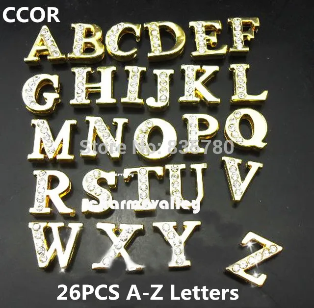 CCOR 26PCS-1300pcs 8MM Half Rhinestone A-Z Slide Letters Slide Charms Fit DIY 8MM Wristbands, Pet Collars, Keychains
CCOR 26PCS-1300pcs 8MM Half Rhinestone A-Z Slide Letters Slide Charms Fit DIY 8MM Wristbands, Pet Collars, Keychains
