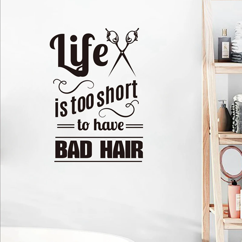 Hair Salon Vinyl Wall Decals Hairdresser Stylist Wall Stickers For Barbershop Quote Art Removable Mural Wall Decor
Hair Salon Vinyl Wall Decals Hairdresser Stylist Wall Stickers For Barbershop Quote Art Removable Mural Wall Decor