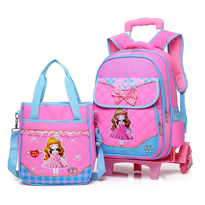 Stylish Princess Style Girls Children School Bag With 2/3 Wheels Trolley Backpack Gift For Girls Removable Wheeled Bag Mochila
Stylish Princess Style Girls Children School Bag With 2/3 Wheels Trolley Backpack Gift For Girls Removable Wheeled Bag Mochila