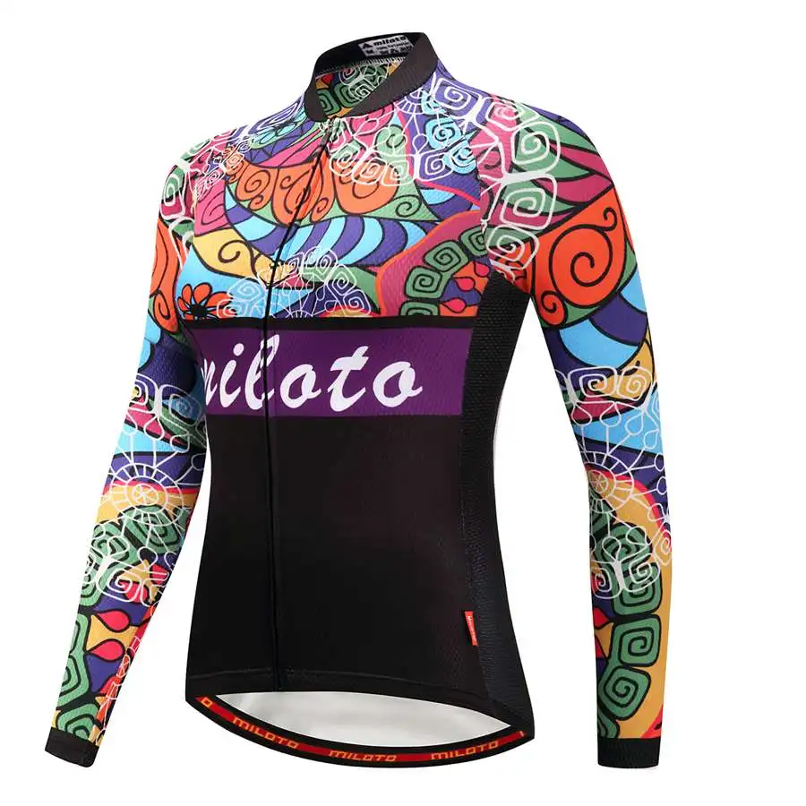 

Miloto Women Long Sleeve Cycling Jersey Cycling Clothing maillot ciclismo Breathable Bike Jersey Cycling Wear roupa ciclismo