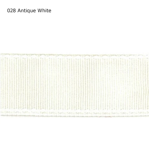 

1-1/2" inch 38mm Antique White stitched ribbons grosgrain ribbons