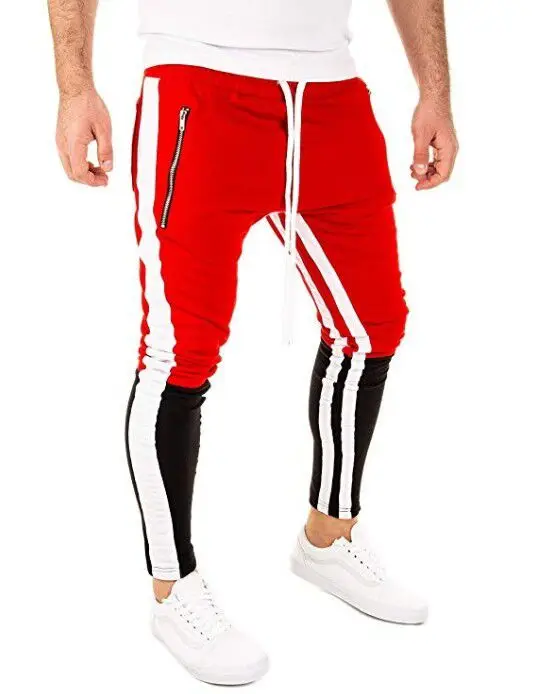Men's new stylish all-in-one pocket tether stripe tracksuit pants with matching color hip hop fitness stitching pants
Men's new stylish all-in-one pocket tether stripe tracksuit pants with matching color hip hop fitness stitching pants