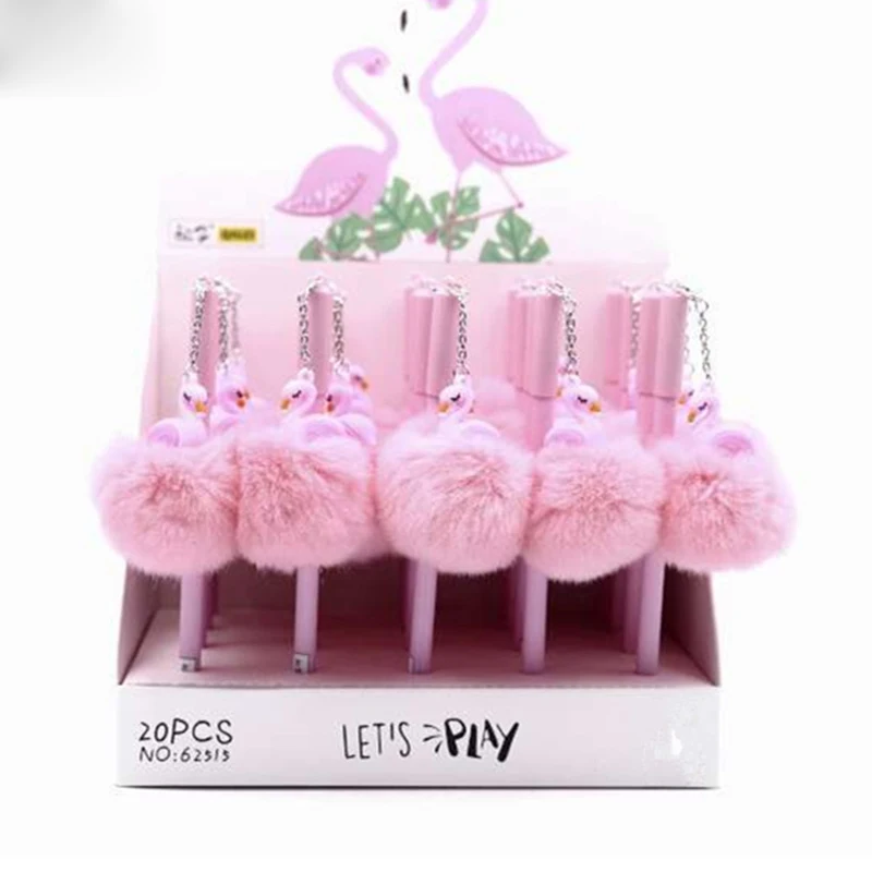 36 pcs/lot Flamingo Warm Ball Plush Pendant Gel Pen Cute 0.5 mm black Ink neutral Pen Stationery Gift School Office Supply
36 pcs/lot Flamingo Warm Ball Plush Pendant Gel Pen Cute 0.5 mm black Ink neutral Pen Stationery Gift School Office Supply