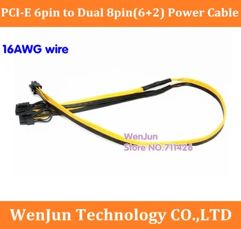 Good 16AWG PSU Power Supply Cables PCI e Molex 6-pin to Dual Double ports PCI-e 8-pin 6+2pin PCI Express Internal Splitter Cable
Good 16AWG PSU Power Supply Cables PCI e Molex 6-pin to Dual Double ports PCI-e 8-pin 6+2pin PCI Express Internal Splitter Cable