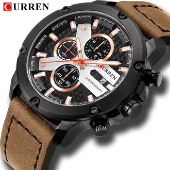 Top Men Watches Luxury Brand CURREN New Chronograph Casual Sports Wristwatch Fashion Quartz Leather Business Waterproof Relojes
Top Men Watches Luxury Brand CURREN New Chronograph Casual Sports Wristwatch Fashion Quartz Leather Business Waterproof Relojes