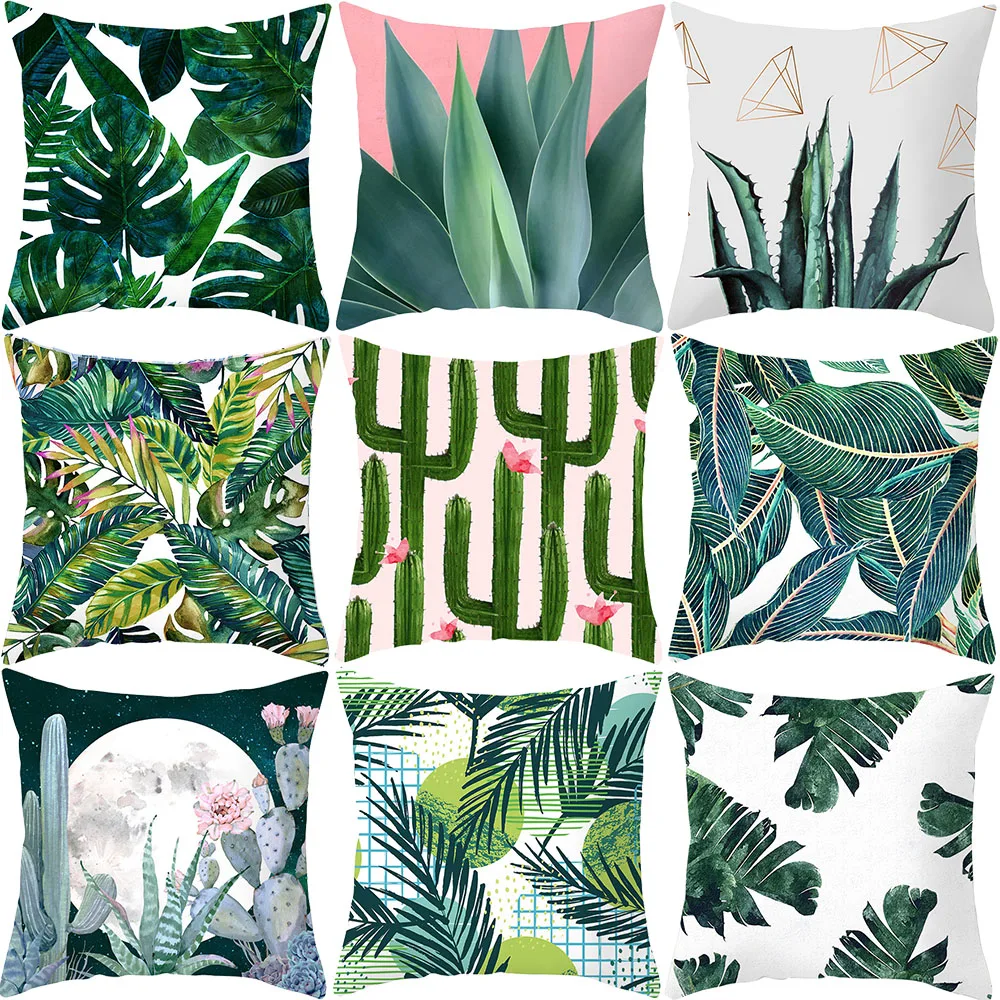 Tropical Palm Leaf Cushion Covers Green Leaves Cactus Flower Cushion Cover Pillow Case Sofa Chair Decoration
Tropical Palm Leaf Cushion Covers Green Leaves Cactus Flower Cushion Cover Pillow Case Sofa Chair Decoration