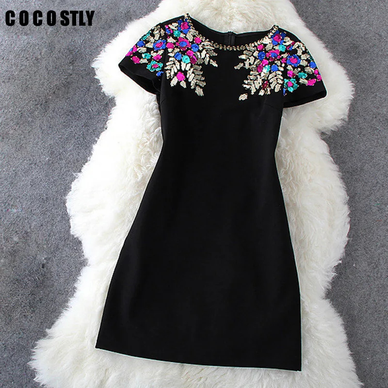 COCOSTLY Brand Winter Dress Short Sleeve Sequin Party Dresses Vestido De Festa Elegant Casual Women Office Dress
COCOSTLY Brand Winter Dress Short Sleeve Sequin Party Dresses Vestido De Festa Elegant Casual Women Office Dress