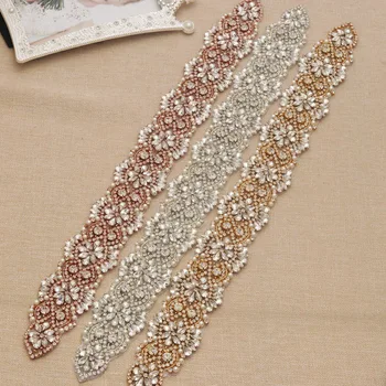 YANSTAR Wholesale (10pcs) Bridal Hand Beaded Rose Gold Rhinestones Appliques Sewing On Wedding Dress Sash DIY Bridal Accessory
YANSTAR Wholesale (10pcs) Bridal Hand Beaded Rose Gold Rhinestones Appliques Sewing On Wedding Dress Sash DIY Bridal Accessory