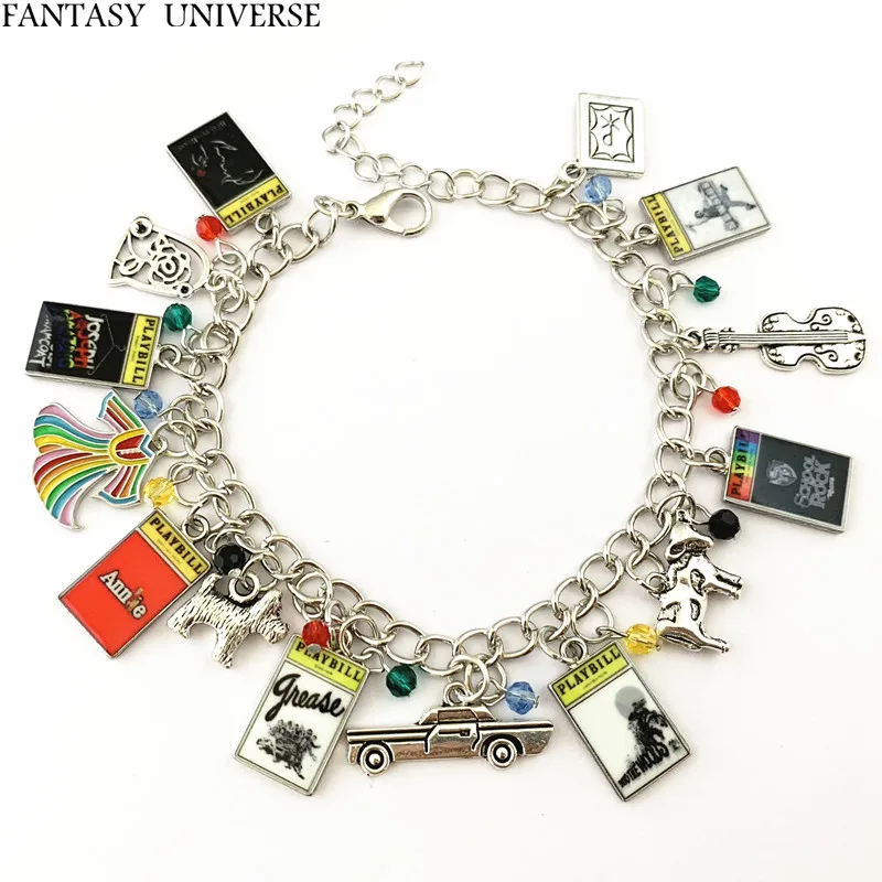 FANTASY UNIVERSE Freeshipping 20pc a lot Beauty and the Beast grease into the woods school of rock newsie Charm Bracelet HRFG02
FANTASY UNIVERSE Freeshipping 20pc a lot Beauty and the Beast grease into the woods school of rock newsie Charm Bracelet HRFG02