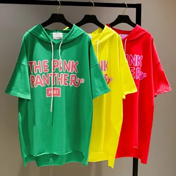 2019 Summer New Loose Letter Print Pure Cotton Medium Long Short-sleeved T-shirt Women's Hoodie Students Back Hole Tshirt Tops
2019 Summer New Loose Letter Print Pure Cotton Medium Long Short-sleeved T-shirt Women's Hoodie Students Back Hole Tshirt Tops