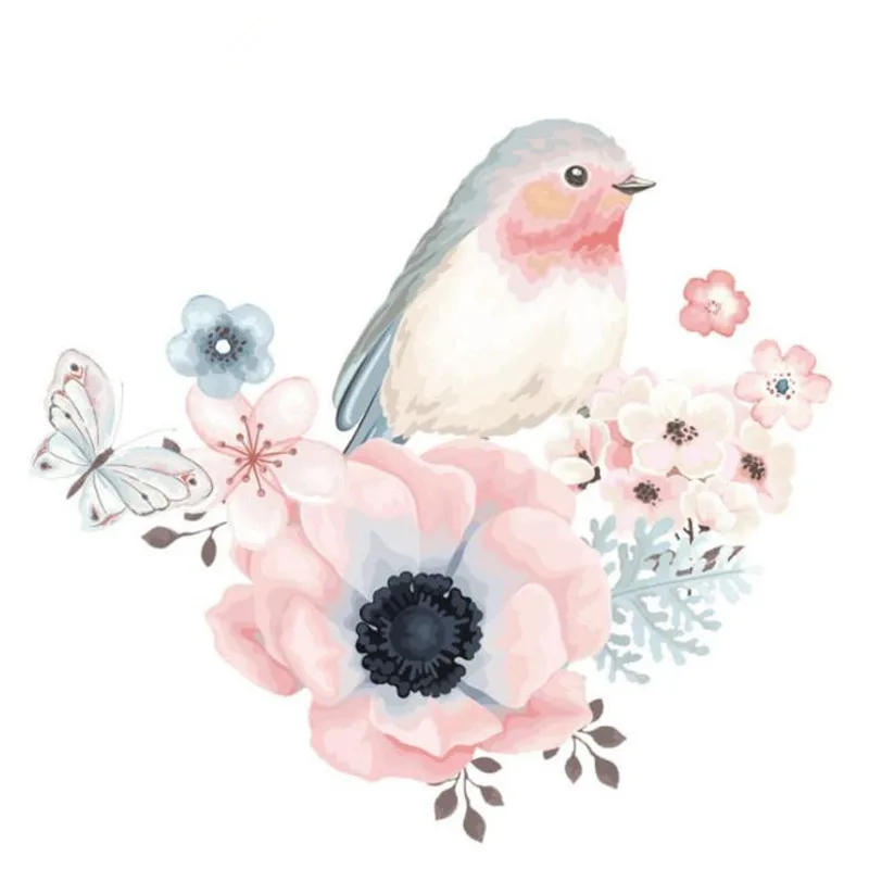 Fashion PVC Patch Clothes Large Bird Flower Thermal Transfer Printing T shirt Girl iron on patches for clothing Cute Stickers
Fashion PVC Patch Clothes Large Bird Flower Thermal Transfer Printing T shirt Girl iron on patches for clothing Cute Stickers