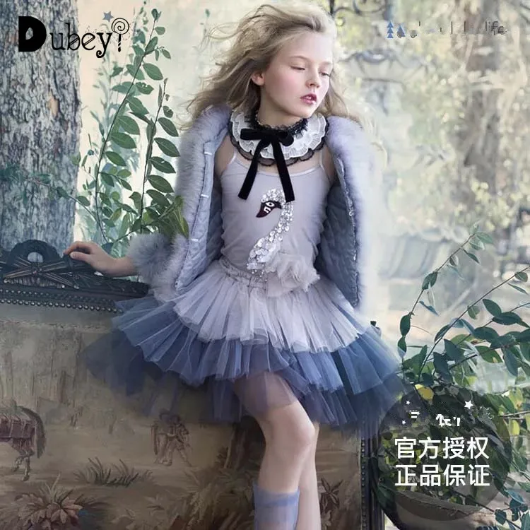 Tutu Sequin Swan Suits Baby Girl Swan Sling and Gradient Color Swallowtail Fluffy Half Skirt 2 Pieces Sets Girls Outfits
Tutu Sequin Swan Suits Baby Girl Swan Sling and Gradient Color Swallowtail Fluffy Half Skirt 2 Pieces Sets Girls Outfits