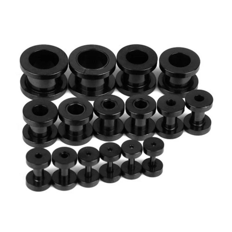 Stainless Steel Ear Tunnels Plugs Ear Stretchers Expanders 1.6-10mm Set of 16Pcs Black
Stainless Steel Ear Tunnels Plugs Ear Stretchers Expanders 1.6-10mm Set of 16Pcs Black