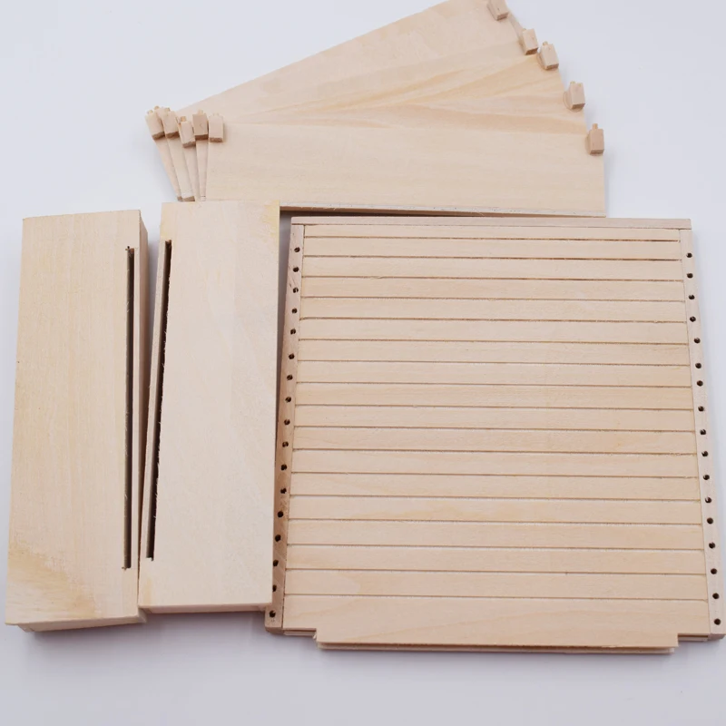 Generic 112 Wooden Shelves Dollhouse Supermarket Miniature Scale