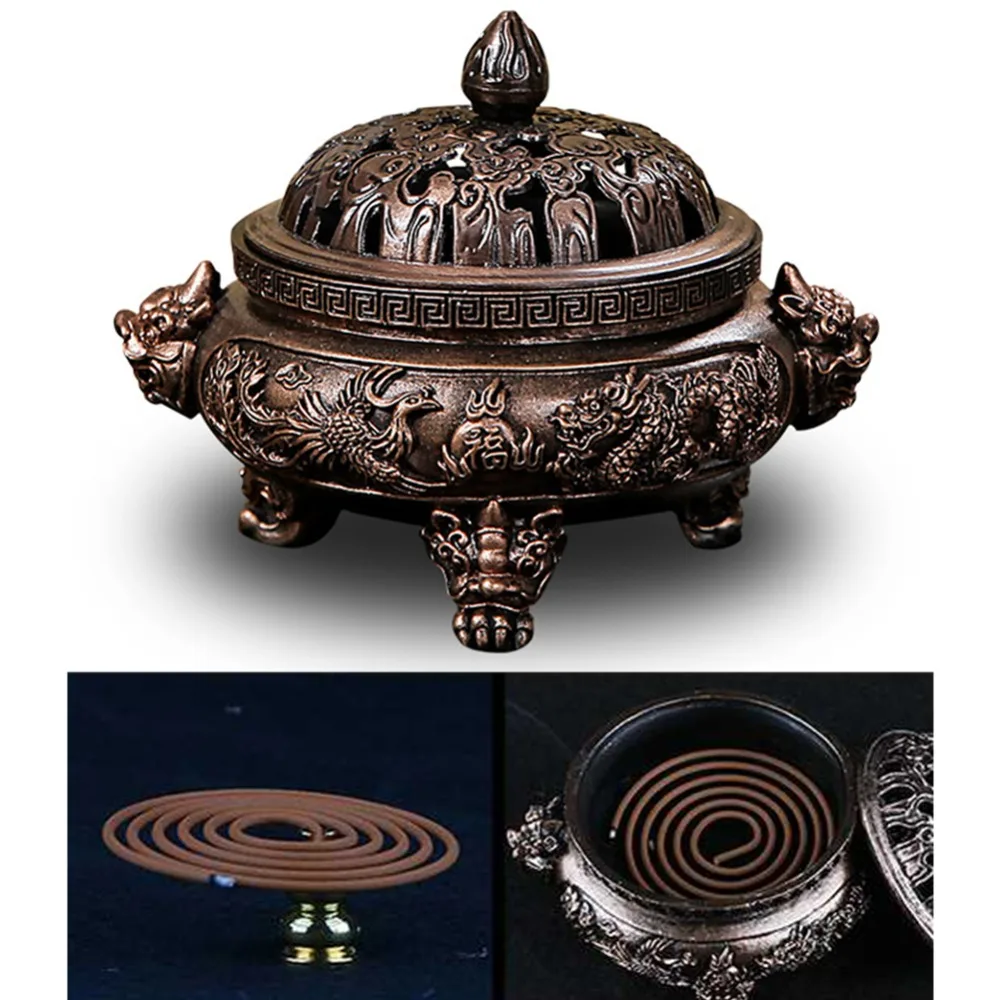 Incense Burner Alloy Bronze Incense Holder Incense Burner Chinese Style Metal Craft Handmade Censer for Office Home Decor
Incense Burner Alloy Bronze Incense Holder Incense Burner Chinese Style Metal Craft Handmade Censer for Office Home Decor