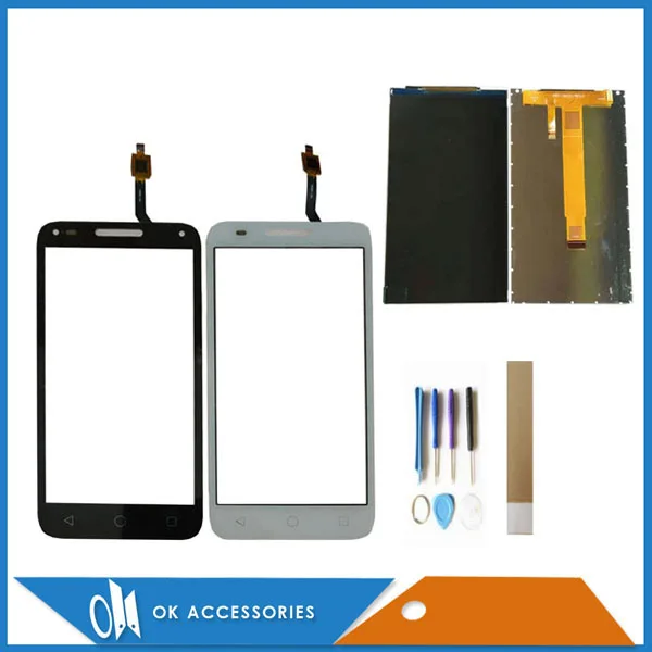 For Alcatel One Touch U5 3G OT4047 4047 4047D Seperate Screen And LCD Display Black White Color With Tools Tape | Мобильные телефоны