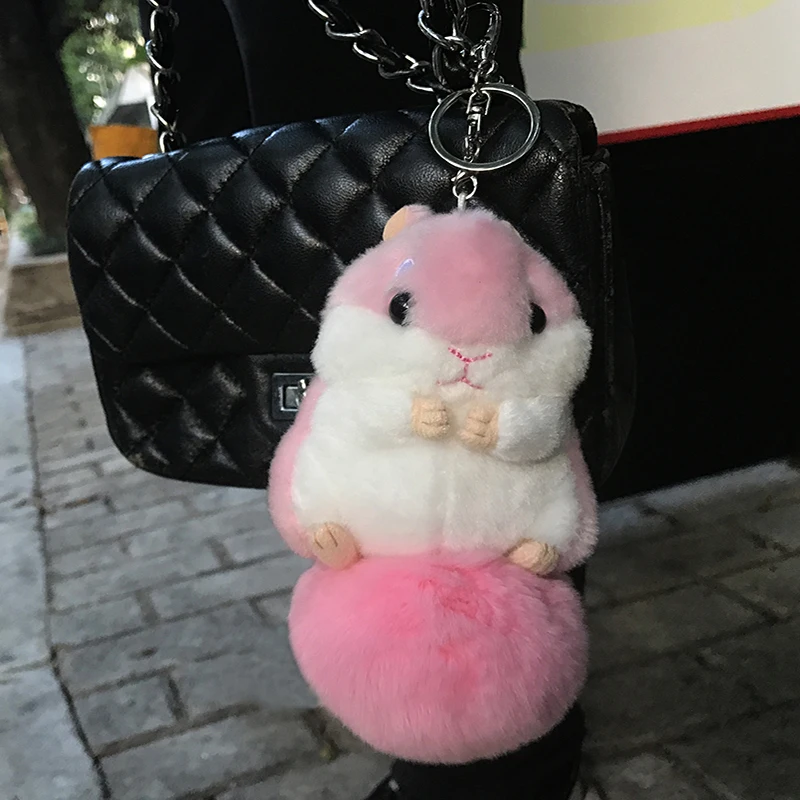 Cute Soft Plush Cartoon Animal Keychain Small Hamster Toy Doll Keyring Stuffed Mouse Pendant Key Chain Women Bag Charms Trinket
Cute Soft Plush Cartoon Animal Keychain Small Hamster Toy Doll Keyring Stuffed Mouse Pendant Key Chain Women Bag Charms Trinket