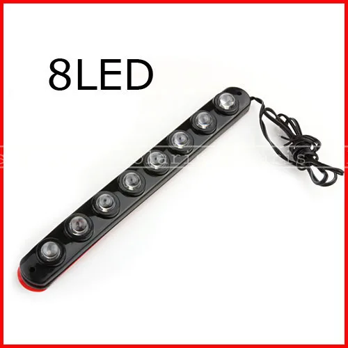 Waterproof 8 LED White Blue Red LEDs Flexible Rubber Auto DRL Daytime Running Light
Waterproof 8 LED White Blue Red LEDs Flexible Rubber Auto DRL Daytime Running Light