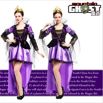 Lavender Queen Costume Women Adult Halloween Cosplay Costumes For Women Sexy Fancy Dress 
Lavender Queen Costume Women Adult Halloween Cosplay Costumes For Women Sexy Fancy Dress