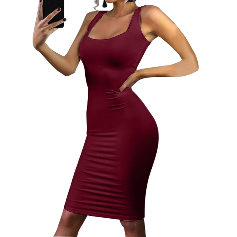 Summer Dress Women Tank Top Slim Pencil Dress Sexy Sleeveless Vest Dress Sheath Bodycon Dress WS5143R
Summer Dress Women Tank Top Slim Pencil Dress Sexy Sleeveless Vest Dress Sheath Bodycon Dress WS5143R