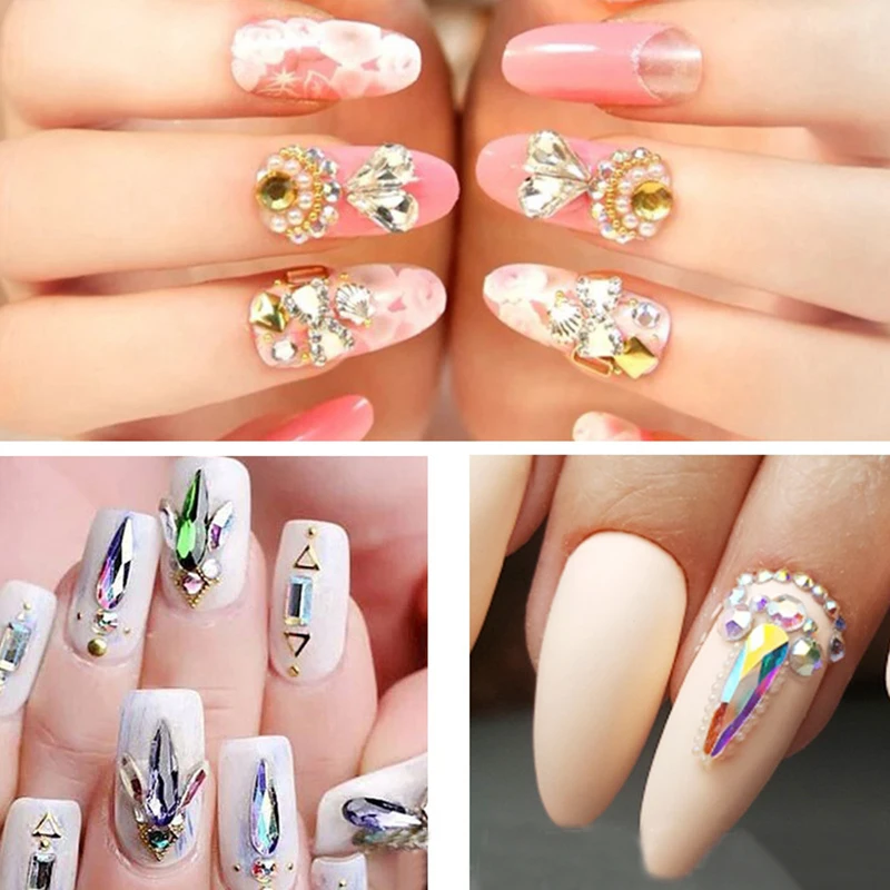 MEET ACROSS 20Pcs/Pack AB Colorful Nail Art Decoration Flat Shaped Elongated Teardrop Rectangle Glass For 3D Nail Rhinestones
MEET ACROSS 20Pcs/Pack AB Colorful Nail Art Decoration Flat Shaped Elongated Teardrop Rectangle Glass For 3D Nail Rhinestones