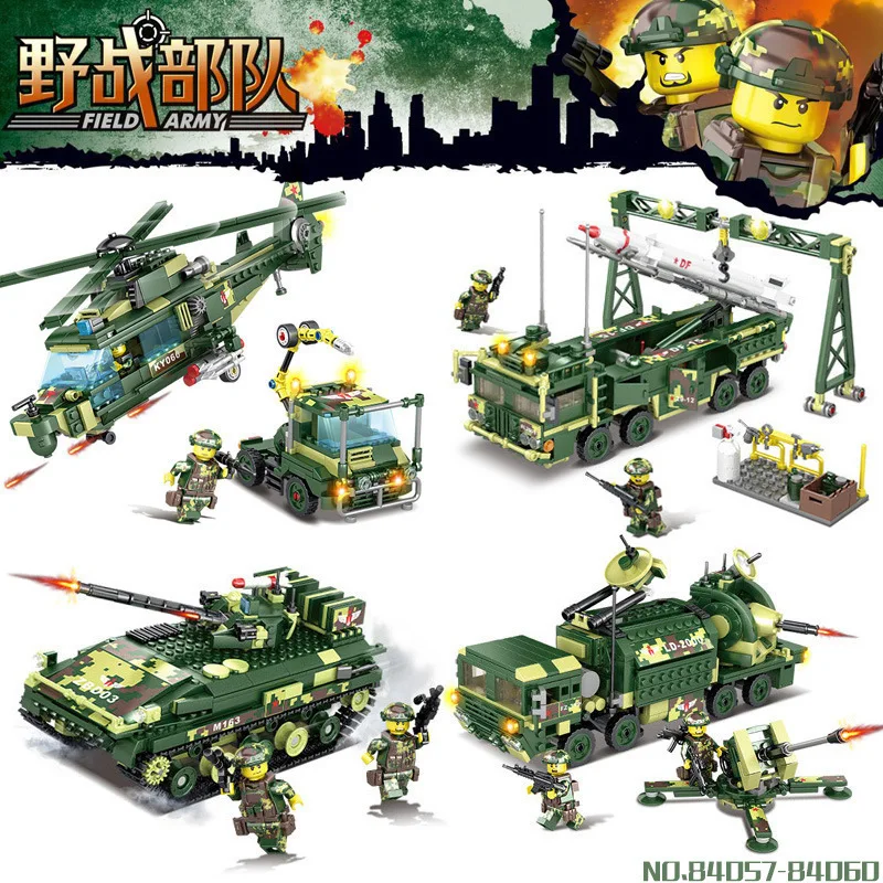 New Field Army Force Aircraft Tank Legoings Models Building Blocks Kit Educational Puzzle Bricks Toys Kids Birthday Gifts
New Field Army Force Aircraft Tank Legoings Models Building Blocks Kit Educational Puzzle Bricks Toys Kids Birthday Gifts