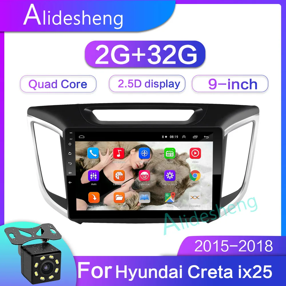 2GB RAM 32GB ROM 2.5D 2Din Android 8.1GO car dvd Multimedia player GPS for hyundai creta ix25 2015-2018 navigation Radio BT WiFi
2GB RAM 32GB ROM 2.5D 2Din Android 8.1GO car dvd Multimedia player GPS for hyundai creta ix25 2015-2018 navigation Radio BT WiFi