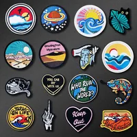 CAT HAND HEART Iron On Patch Sewing On Embroidered Applique Sewing Patch Clothes Stickers Garment Apparel Accessories image