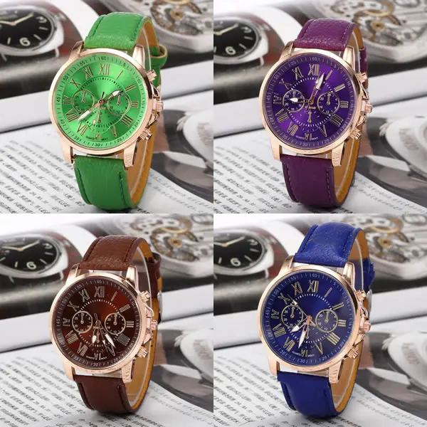 NEW Geneva Watch Women Fashion Quartz Watches Men Leather Sports Women gold Watch Casual Dress Wristwatches relogios feminino
NEW Geneva Watch Women Fashion Quartz Watches Men Leather Sports Women gold Watch Casual Dress Wristwatches relogios feminino