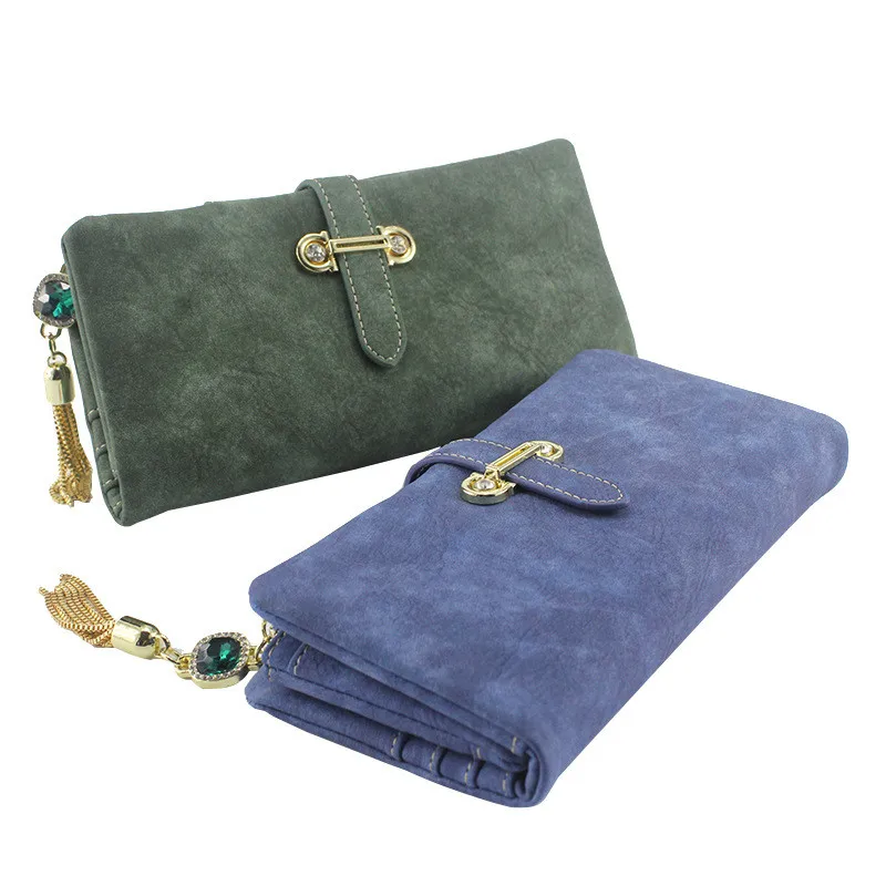 Hot sale Fashion Women Wallet Ladies Nubuck Leather Zipper Wallet Long Design Coin Purse Card Holders women Retro Wallet Purses
Hot sale Fashion Women Wallet Ladies Nubuck Leather Zipper Wallet Long Design Coin Purse Card Holders women Retro Wallet Purses