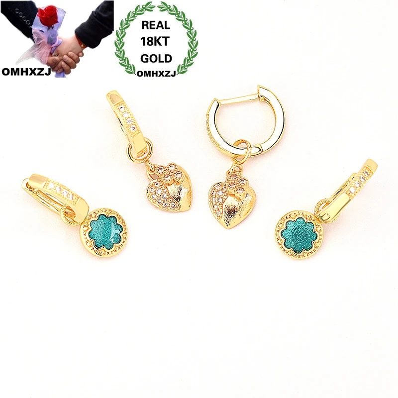 OMHXZJ Wholesale European Fashion Woman Girl Party Birthday Wedding Gift Heart Round AAA Zircon 18KT Gold Earrings EA541
OMHXZJ Wholesale European Fashion Woman Girl Party Birthday Wedding Gift Heart Round AAA Zircon 18KT Gold Earrings EA541