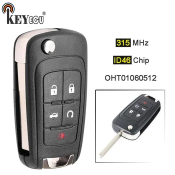 KEYECU 315MHz ID46 Chip OHT01060512 Replacement 4+1 5 Button Flip Remote Key Fob for Buick Lacrosse Encore Regal Verano 2011-16
KEYECU 315MHz ID46 Chip OHT01060512 Replacement 4+1 5 Button Flip Remote Key Fob for Buick Lacrosse Encore Regal Verano 2011-16