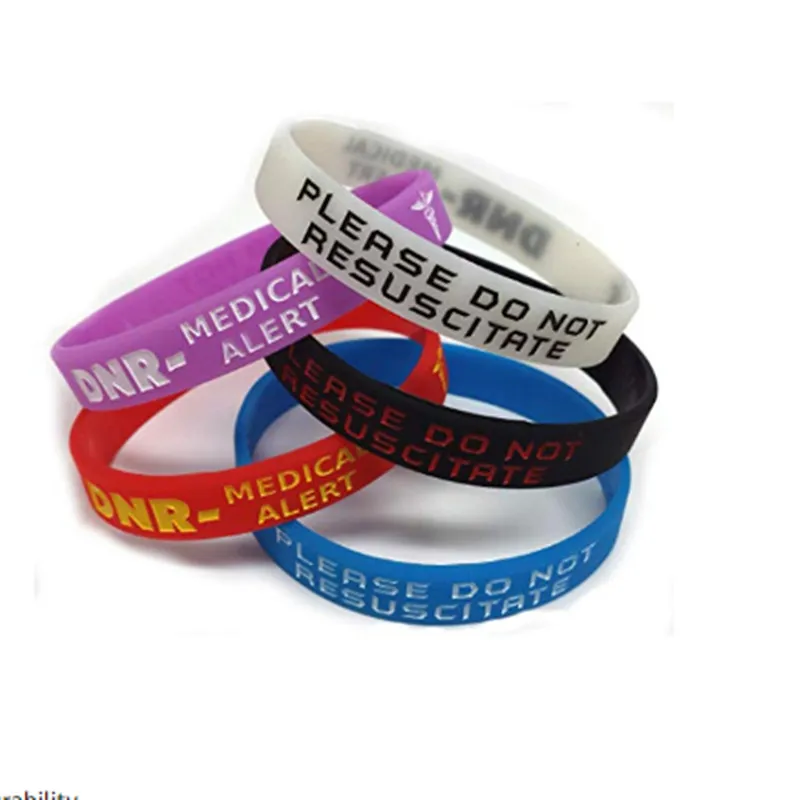 1pc DNR Please Do Not Resuscitate Bracelet Silicone Medical Alert ID Wristbands for Men Women Greatness sport motivational
1pc DNR Please Do Not Resuscitate Bracelet Silicone Medical Alert ID Wristbands for Men Women Greatness sport motivational
