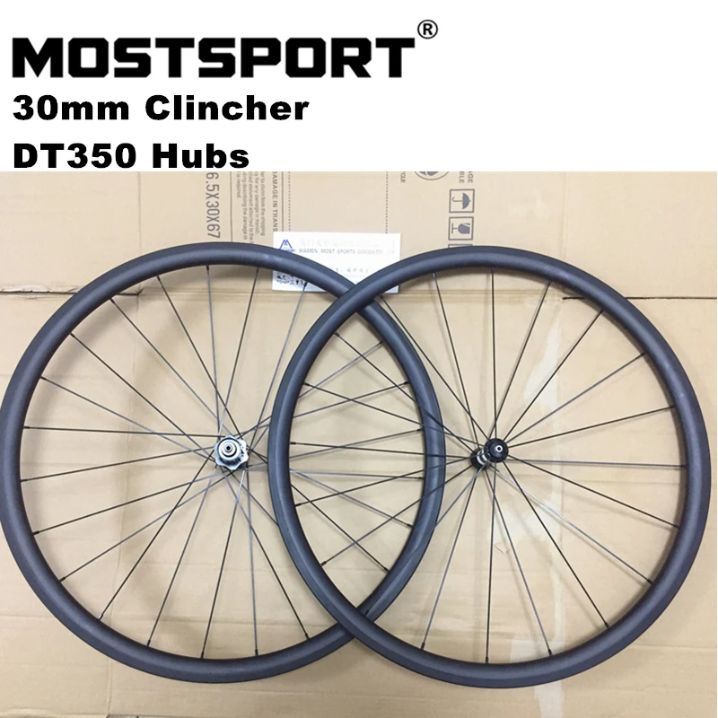 MOSTSPORT 30mm Clincher Carbon Wheels With Straight Pull DT350 hubs Sapim cx-ray Spoke
MOSTSPORT 30mm Clincher Carbon Wheels With Straight Pull DT350 hubs Sapim cx-ray Spoke