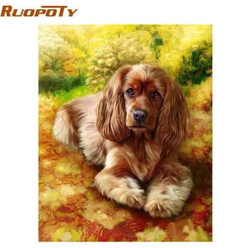 RUOPOTY DIY Painting By Numbers Dog Animals Coloring By Numbers diy frame Handpainted Oil Painting For Home Decor 40x50cm
RUOPOTY DIY Painting By Numbers Dog Animals Coloring By Numbers diy frame Handpainted Oil Painting For Home Decor 40x50cm