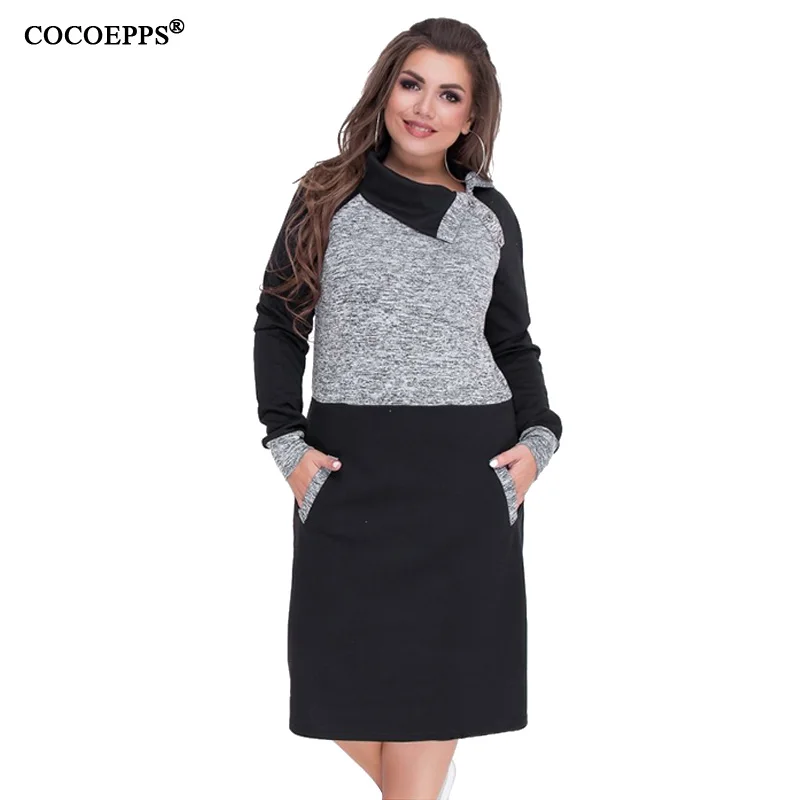 2019 NEW Big Size Winter dress 5XL 6XL Women Dress Straight Big Size Dress Casual Work Midi Dress Plus Size Women's Clothing
2019 NEW Big Size Winter dress 5XL 6XL Women Dress Straight Big Size Dress Casual Work Midi Dress Plus Size Women's Clothing