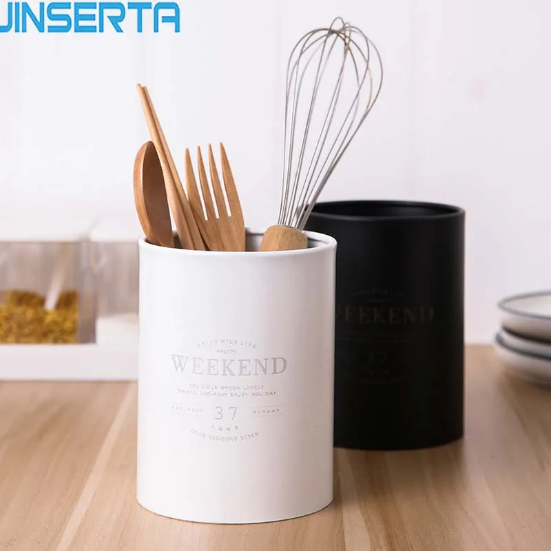 JINSERTA Stainless Steel Chopsticks Spoon Containers Creative Letter Prints Home Kitchen Utensils Holders Multi-Use Storage Box
JINSERTA Stainless Steel Chopsticks Spoon Containers Creative Letter Prints Home Kitchen Utensils Holders Multi-Use Storage Box