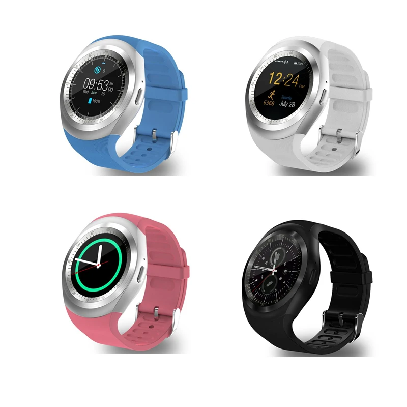 Смарт-часы с Bluetooth Y1 Поддержка Reloj Relogios для мобильного телефона 2G GSM SIM приложение