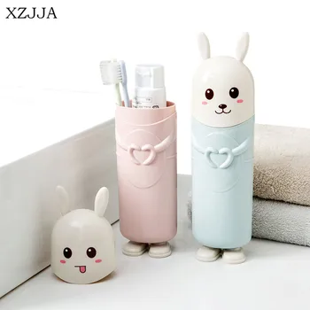 XZJJA Cute Rabbit Toothbrush Toothpaste Holders Travel Portable Tooth Brush Cover Case Cartoon Toothbrush Box Bathroom Container
XZJJA Cute Rabbit Toothbrush Toothpaste Holders Travel Portable Tooth Brush Cover Case Cartoon Toothbrush Box Bathroom Container