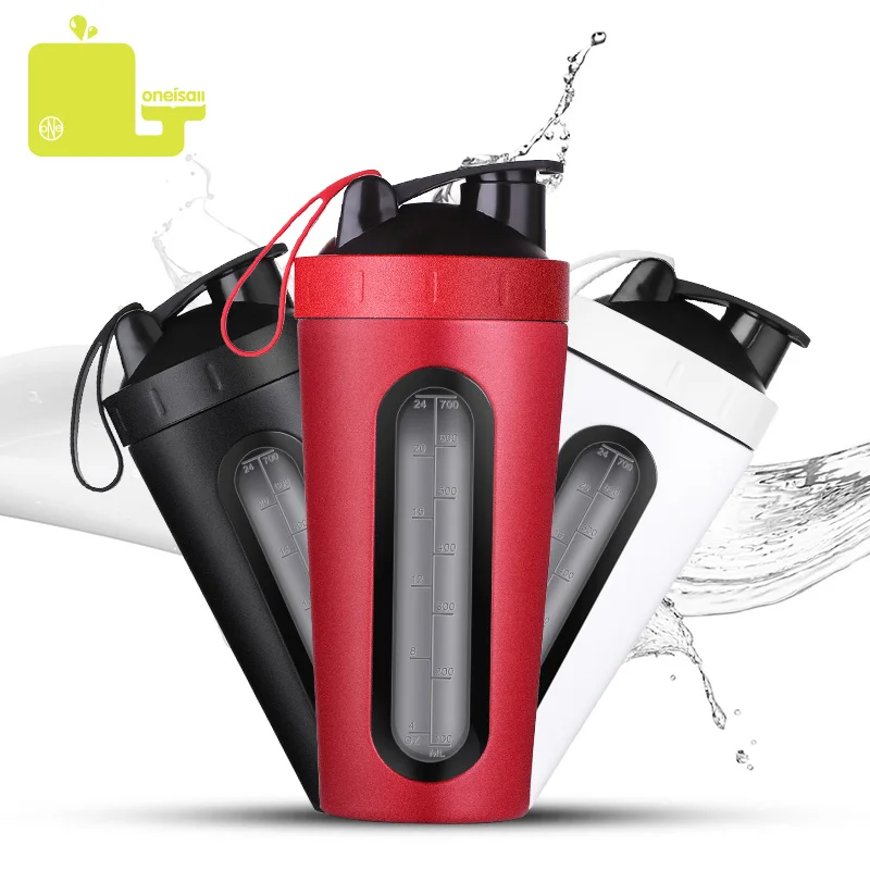 700ml/24OZ Stainless Steel Sports Water Bottle Protein Shaker Mixing Bottles For Water Leakproof Drinker Drinking Tumbler Gym
700ml/24OZ Stainless Steel Sports Water Bottle Protein Shaker Mixing Bottles For Water Leakproof Drinker Drinking Tumbler Gym