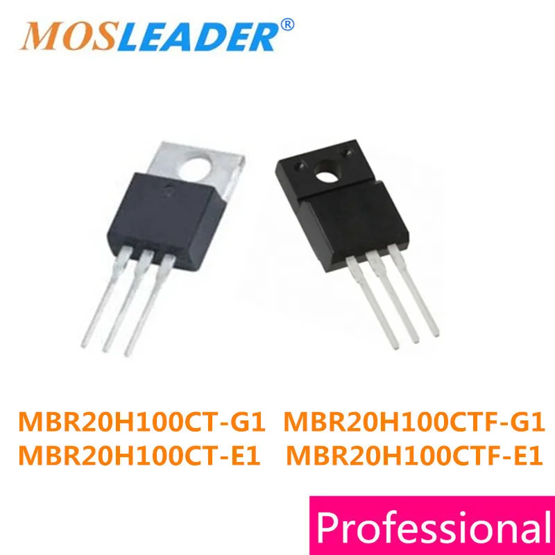 Mosleader 50pcs TO220 MBR20H100CT-G1 MBR20H100CT-E1 TO220F MBR20H100CTF-G1 MBR20H100CTF-E1 High quality | Электроника