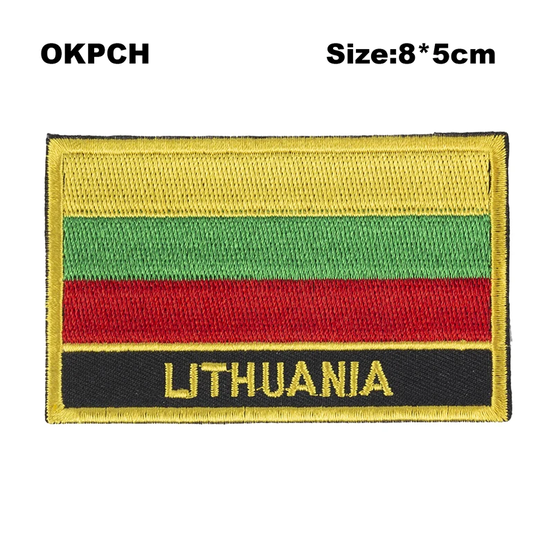 Lithuania Flag patches stickers on t-shirts military patch heat transfers PT0103-R
Lithuania Flag patches stickers on t-shirts military patch heat transfers PT0103-R