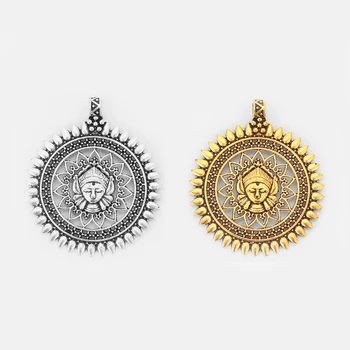 2pcs Hollow Open Lotus Girl God Charms Round Pendant For Necklace Jewelry Making Findings 61x52mm
2pcs Hollow Open Lotus Girl God Charms Round Pendant For Necklace Jewelry Making Findings 61x52mm