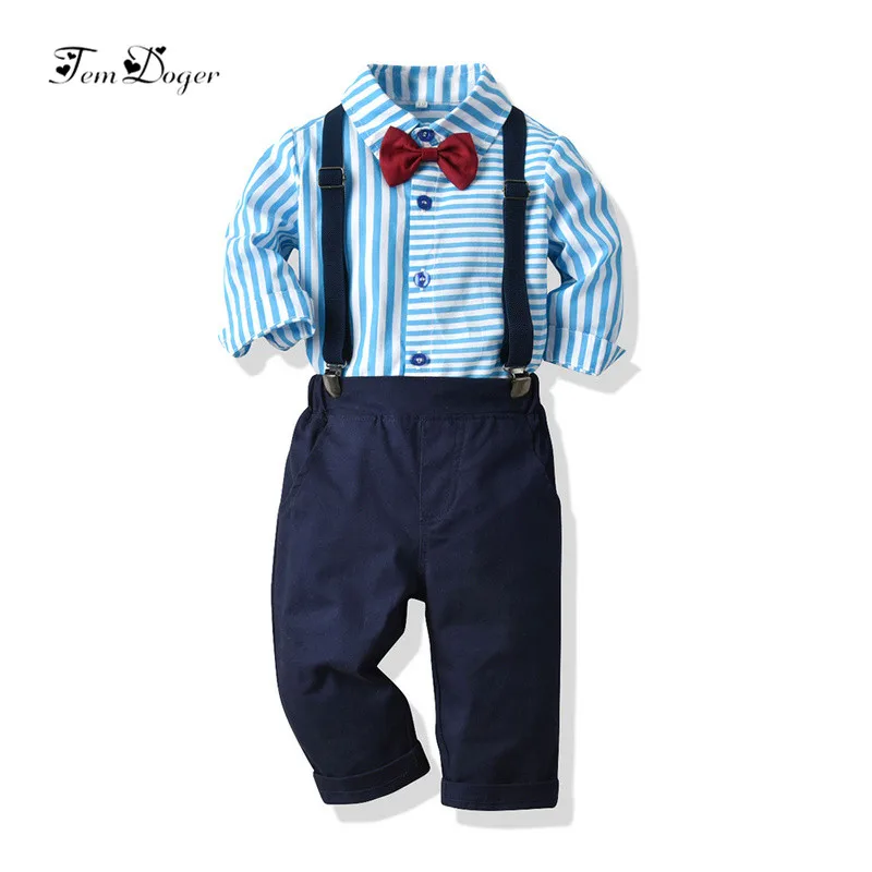 Tem Doger Baby Boy Clothing Sets Infant Newborn Boy Clothes Long Sleeve Stripe Shirts+Overalls 2PCS Outfits Bebes Boys Clothes
Tem Doger Baby Boy Clothing Sets Infant Newborn Boy Clothes Long Sleeve Stripe Shirts+Overalls 2PCS Outfits Bebes Boys Clothes