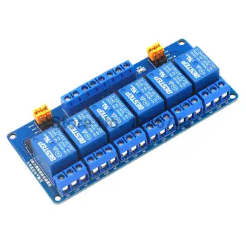 3.3V 5V 12V 24V 6 Channel Relay Module High and low Level Trigger Dual Optocoupler Isolation Relay Module Board
3.3V 5V 12V 24V 6 Channel Relay Module High and low Level Trigger Dual Optocoupler Isolation Relay Module Board