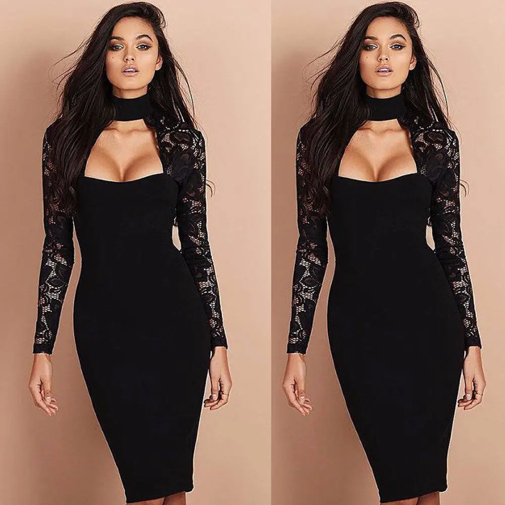 Women Black Lace Autumn Dress Ladies Three Quarter Pencil Wrap Celebrity Elegant Midi Bodycon Party Bandage Dresses Plus Size
Women Black Lace Autumn Dress Ladies Three Quarter Pencil Wrap Celebrity Elegant Midi Bodycon Party Bandage Dresses Plus Size