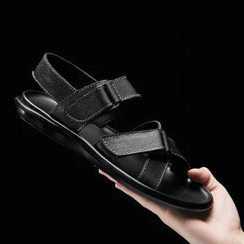 men leisure large size genuine leather beach sandals outdoor summer shoes black flat shoe man sandal sandalia masculina sapatos
men leisure large size genuine leather beach sandals outdoor summer shoes black flat shoe man sandal sandalia masculina sapatos